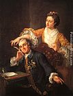 Famous David Paintings - David Garrick and his Wife